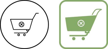 Unique Cancel Order Icon Design vector