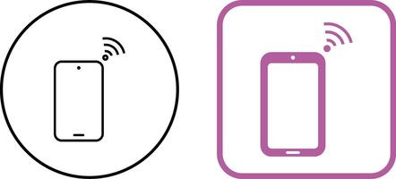 Unique Connected Device Icon Design vector