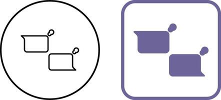 Unique Chatting Icon Design vector