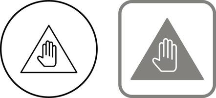 Unique Warning Icon Design vector