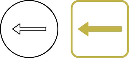 Unique Left Arrow Icon Design vector