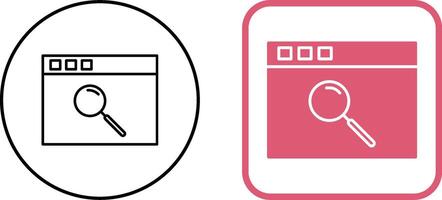 Unique Browser Icon Design vector