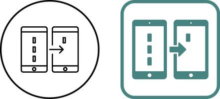 Unique Data Transfer Icon Design vector