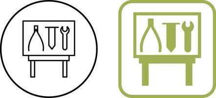Tools Exhibit Icon Design vector