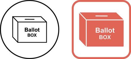 Ballot Box Icon Design vector