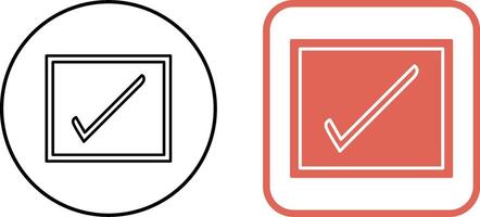 Checkbox Icon Design vector