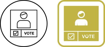 Candidate Banner Icon Design vector