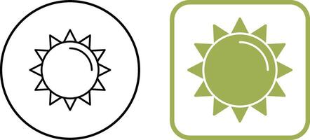 diseño de icono de sol vector