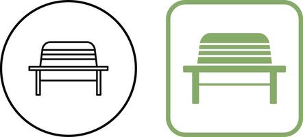 Garden Bench Icon Design vector