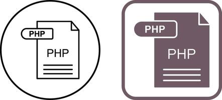 PHP Icon Design vector