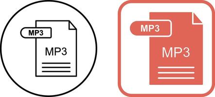 MP3 Icon Design vector