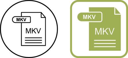 MKV Icon Design vector