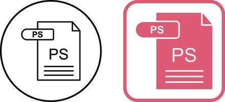 PS Icon Design vector