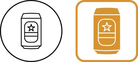 Beer Can Icon Design vector