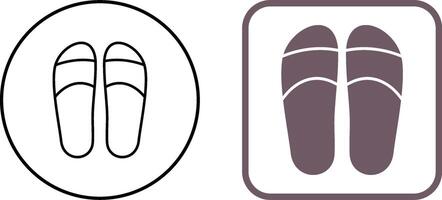 Slippers Icon Design vector