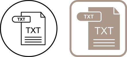 TXT Icon Design vector