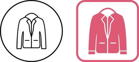 Stylish Jacket Icon Design vector