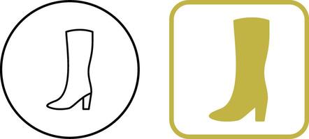 Long Boots Icon Design vector