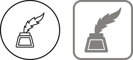Inkwell Icon Design vector