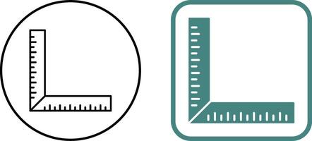 square Ruler Icon Design vector