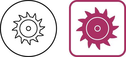 Saw Blade Icon Design vector