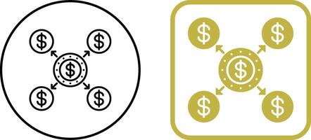 Distribution Icon Design vector