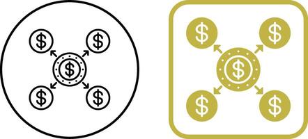 Distribution Icon Design vector