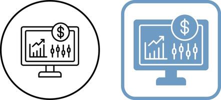 Stock Market Icon Design vector