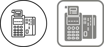 Pos Terminal Icon Design vector