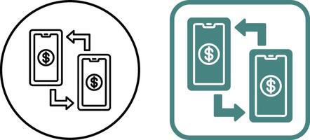 Transaction Icon Design vector