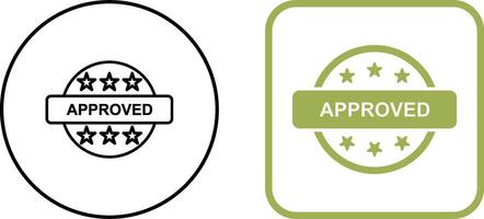 Approved Icon Design vector