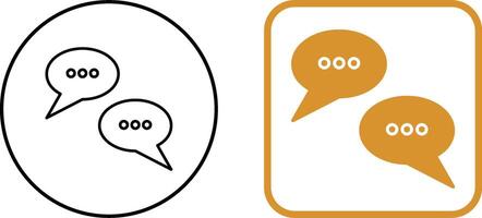 Conversation Bubbles Icon Design vector