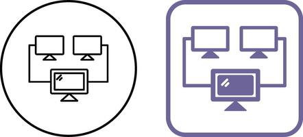 Connected Systems Icon Design vector