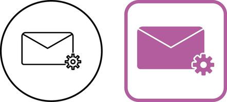 Message Settings Icon Design vector