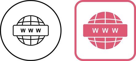 World Wide Web Icon Design vector