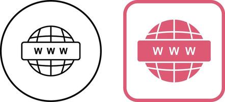 World Wide Web Icon Design vector