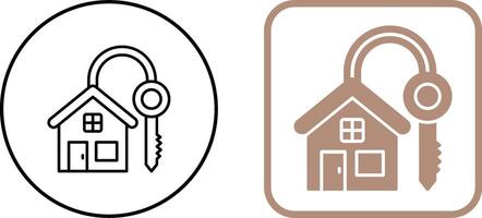 House Key Icon Design vector