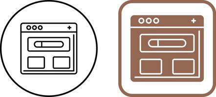 Browser Icon Design vector