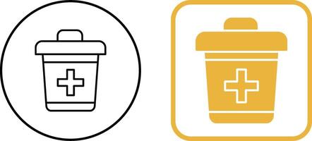 Dustbin Icon Design vector