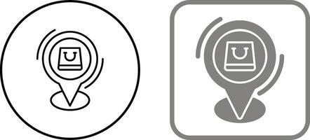 Shop Location Icon Design vector
