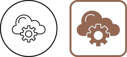 Cloud Computing Icon Design vector