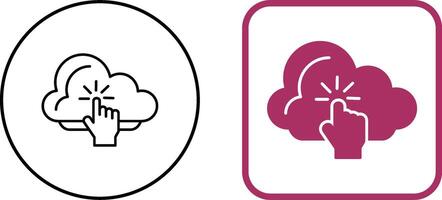 Cloud Computing Icon Design vector