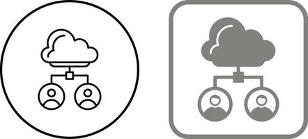 diseño de icono de nube vector