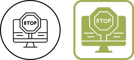 Stop Icon Design vector