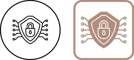 Cyber Security Icon Design vector