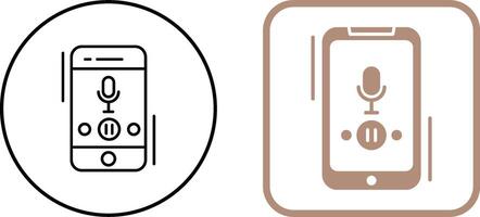 Voice Record Icon Design vector