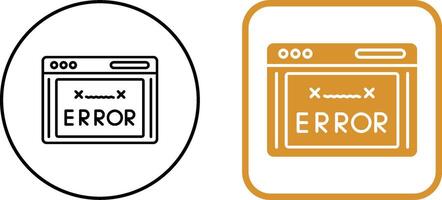 Error Code Icon Design vector