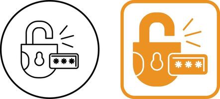 Unlock Icon Design vector