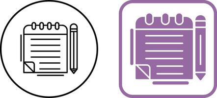 Notepad Icon Design vector