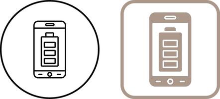 Mobile Battery Icon Design vector